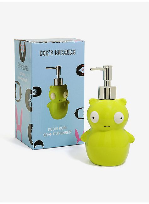 BoxLunch : Bob's Burgers Kuchi Kopi Soap Dispenser Bobs Burgers Gifts, Bobs Burgers Louise, Bobs Burgers Funny, Kuchi Kopi, Bobs Burgers Characters, Burger Kitchen, Burger Party, Ceramic Soap Dispenser, Bob's Burgers