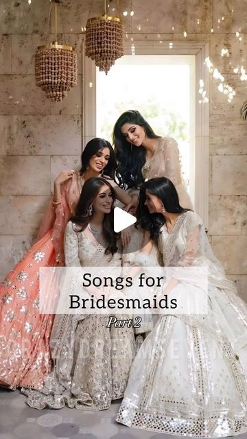 Crazy Dreams on Instagram: "Here are some amazing songs for Sister (bridesmaid) for Sister’s Wedding❤️✨

Comment Below your Favourite one!!😍😍😍

Tag #bridesmaids 
.
.
.
.

#hinduwedding #wedmegood #weddingsutra #groomsisterdance #shaadisaga #indianwedding #indianweddingblog #weddingreels #trending #weddingbrigade #bridetobe #bridesister #groomsquad #groom #southindianwedding #indiandecor #weddingdecor #engagementdecor #haldidecor #mehendidecor #indianweddingdecorator #decorsutra #sisterdance #viral #bride #brideentry #couplegoals #weddingentry #bridesmaids

[Bridesmaid Dance Songs, Songs for Bridesmaid, Bride Sisters, Bride Bestfriends, Bridesmaids, Bride to Be, Trending Dance Songs, Sangeet, Sangeet Night]" Bride Songs For Sangeet, Sangeet Songs, Sangeet Look For Bridesmaid, Friends Wedding, Sister Bridesmaid, Brides Sister, Bride Entry, Bride Friend, Wedding Dance Songs