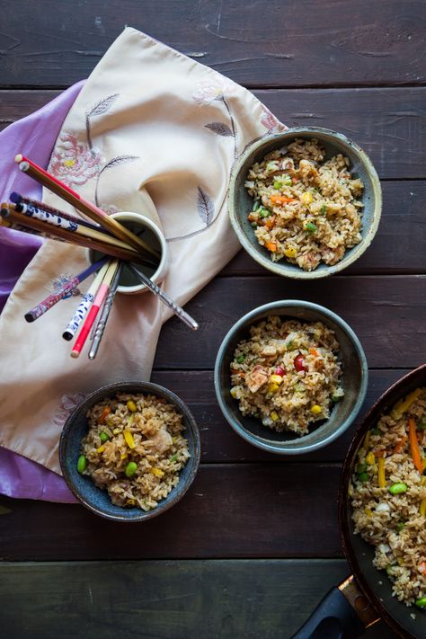 Yakitori Chicken Fried Rice #ad #LingLingAsianFood #LL #asianfood #easymeals #friedrice #chopsticks Yakitori Chicken Fried Rice Recipe, Creative Chicken Recipes, Asian Dinner Ideas, Cooked Rice Recipes, Easy Asian Dinner, Instant Pot Asian Recipes, Instant Pot Asian, Yakitori Chicken, Rice Congee