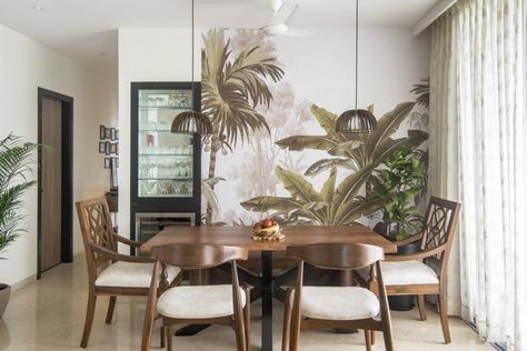 Modern Tropical Living Room Reveal • One Brick At A Time Modern Tropical Living Room, Tropical Dining Room, Tropical Living Room, Foyer Furniture, Tropical Interior Design, British Colonial Decor, Tropical Interior, Living Room Reveal, Tropical Living