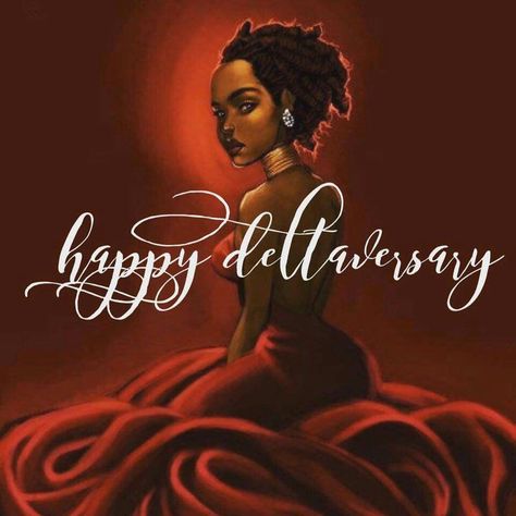 Deltaversary Happy Deltaversary, What Is A Delta, Happy Founders Day, Delta Sigma Theta Gifts, Delta Girl, Hair Rubber, Divine Nine, Divine 9, Theta Sorority