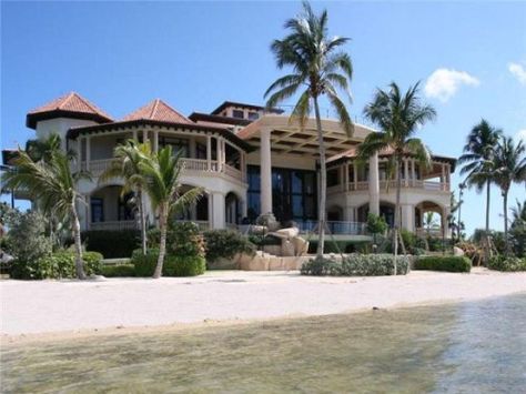 Beautiful Island Dream Home Beach Front House, Cayman Island, Caribbean Luxury, Luxury Beach House, Beachfront Home, Waterfront Homes, Island Home, Cayman Islands, Beautiful Islands