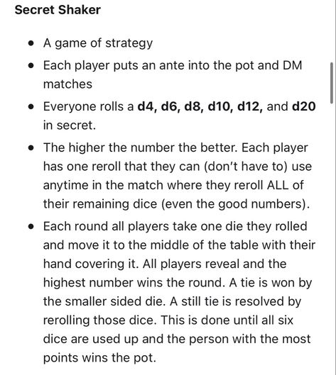 Dnd Dice Games, Dnd Gambling Game, Dnd Multiclassing Ideas, Dnd Festival Games, Dnd Mini Games, Dnd Minigames, Dnd Casino, Dnd Gambling, Dnd Side Quest Ideas