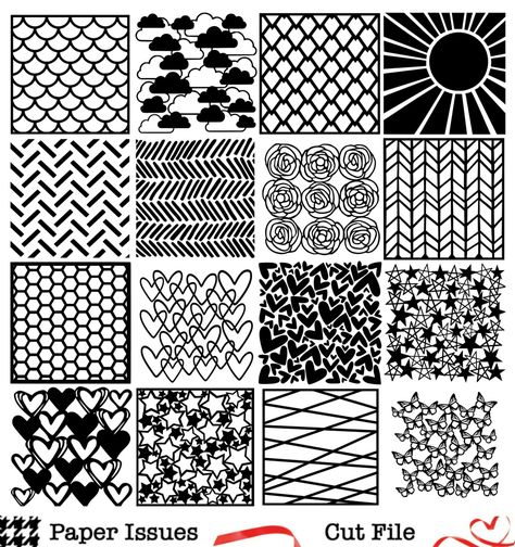 Happy Friday and welcome back to Free File Friday!    For this round of FFF, we are challenging you to use a cut file background.     Her... Free Svg Stencil Patterns, Background Stencils Patterns, Cricut Background Patterns, Svg Stencils Free, Svg Background Patterns Free, Background Svg Free, Stencil Svg Free, Stencil Patterns Free, Free Laser Cut Files