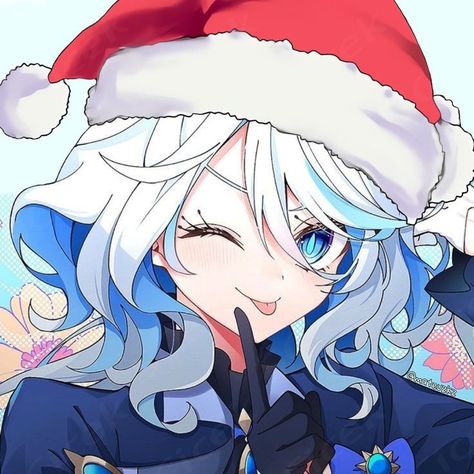 Genshin Impact Christmas Fanart, Genshin Impact Pfp Christmas, Kokomi Christmas Pfp, Furina Pfp Christmas, Christmas Furina Pfp, Furina Christmas Pfp, Genshin Impact Christmas Icons, Genshin Pfp Christmas, Christmas Waifu