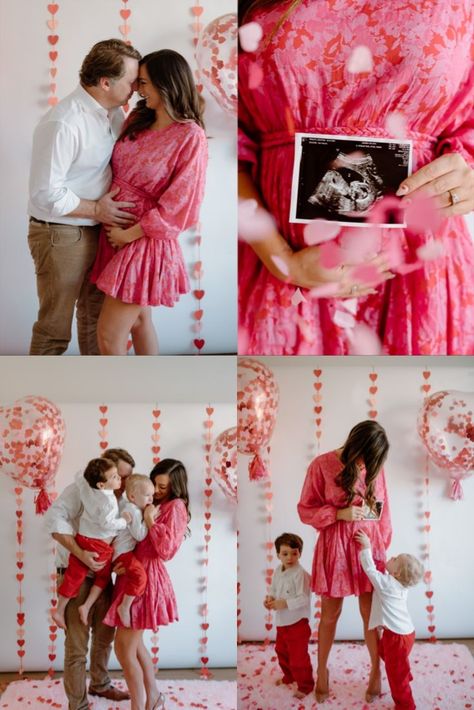 Maternity Reveal Photography, Valentines Baby Announcement, Baby Reveal Photos, Creative Baby Announcements, Baby 2 Announcement, Pregnancy Announcement Pictures, Valentines Pregnancy Announcement, Baby Announcement Photoshoot, Creative Pregnancy Announcement