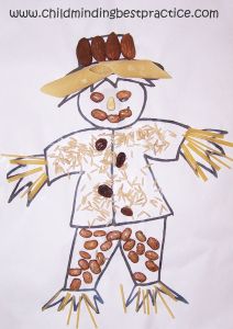 Scarecrow picture with EYFS Observations | Childminding Best Practice Scarecrow Eyfs Activities, The Scarecrows Wedding Activities Eyfs, Scarecrows Wedding Eyfs Activities, Scarecrow Eyes, Autumn Display Eyfs, Harvest Eyfs, Scarecrow Template, The Scarecrows Wedding, Harvest Festival Crafts