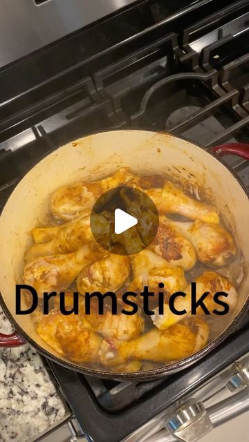 Stephenie Reed on Instagram: "🍗 Quick & Easy Seared and Baked Drumsticks! 🍗  This inexpensive meal is done in about 20 minutes! I take those cheap drumsticks, sprinkle with salt and paprika, sear both sides in a ceramic pot, and then pop them in a 425° oven for 15 minutes. Serve with rice or veggies for a complete meal!  #QuickMeal #EasyRecipe #BudgetFriendly #Drumsticks #ChickenRecipe #WeeknightDinner #FastFood #HomeCooking #HealthyEating #MealPrep #CookingTips #CeramicCookware #OvenBaked #PaprikaChicken #DinnerIdeas #Foodie #RecipeVideo #Yummy #Tasty #FoodLovers #CookAtHome #SimpleMeals #FoodInspiration #FeedYourFamily #ComfortFood #20MinuteMeals" Ways To Cook Drumstick Chicken, Stove Top Drumsticks, Dinner Ideas With Chicken Drumsticks, Stuffed Chicken Drumsticks, Easy Chicken Drumsticks Recipes, Drumstick Chicken Recipes Oven, Drumstick Recipes Baked, Lemon Chicken Drumsticks, Chicken Drumstick Recipes Oven