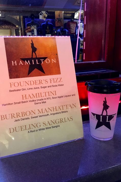 Official Hamilton drinks served in the lobby of the Richard Rogers Theatre on Broadway - includes their recipe for "Founder's Fizz" Hamilton Bachelorette Party, Hamilton Themed Food, Hamilton Movie, Alexander Hamilton Birthday, Hamilton Birthday, Hamilton Party, Broadway Theme, Musical Party, Broadway Party