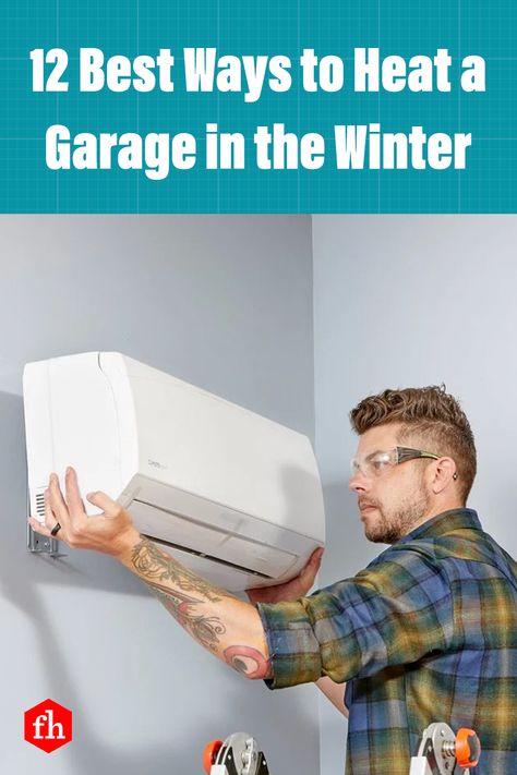 12 Best Ways to Heat a Garage in the Winter: https://trib.al/FQFzq7P Garage Heater Ideas, Garage Heating Ideas, Garage Ventilation Ideas, Ductless Heating And Cooling, Best Space Heater, Garage Heater, Portable Space Heater, Life Hackers, Wall Mounted Heater