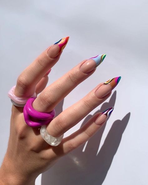 #nails #nailsofinstagram #nailstagram #gelnails #nailswag #instanails #nailsoftheday #nails2inspire #nailsart #nailsalon #nailstyle #acrylicnails #nailsonfleek #glitternails #nailsdesign #lovenails #nailsdid #nailsaddict #naturalnails #pinknails #nailsdone #coffinnails #rednails #longnails #nailsmagazine #ombrenails #nailsnailsnails #nailsofig #summernails #prettynails #cutenails #nudenails #christmasnails #newnails #stilettonails #shortnails #nailshop #blacknails #beautifulnails #beautynails Flame Nails Acrylic, Mix Match Nails, Wish Bear, Flame Nails, Grumpy Bear, Long Stiletto Nails, Punk Nails, Unicorn Nails, Stylish Nails Designs