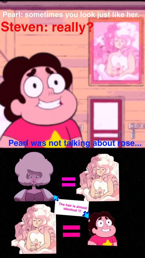 Pink Diamond Steven Au, Pink Diamond And Steven, Rose And Steven, A Single Pale Rose, Steven Uni, Pink Diamond Steven Universe, Steven Universe Memes, Space Rocks, Steven Universe Funny