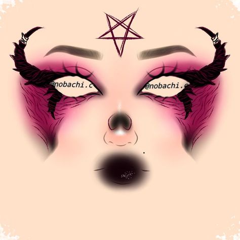 Demon Makeup, Teknik Makeup, Holloween Makeup, Vampire Bride, Makeup Drawing, Makeup Face Charts, Halloween Eye Makeup, Graphic Makeup, Rave Makeup