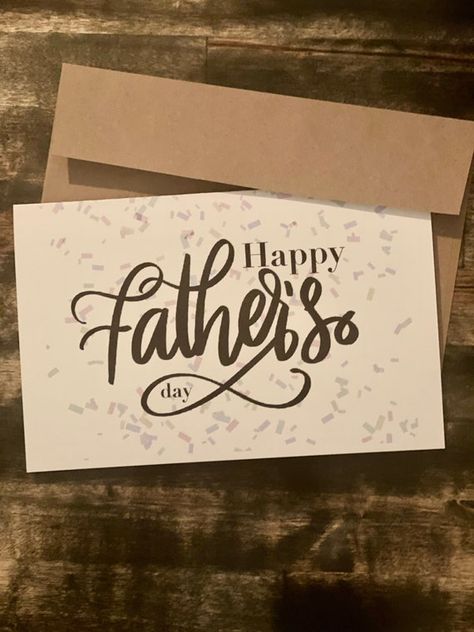 Happy Fathers Day Lettering, Fatherday Cards, Happy Fathers Day Card, Calligraphy Business, Card Fathers Day, Hand Lettering Cards, Fathers Day Card, Father's Day Card, Graduation Cards