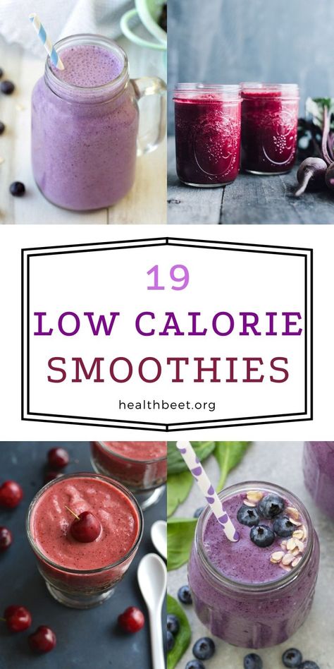 Fruit smoothies can be incredibly high in calories. During weight loss, it's smart to choose nutrient dense smoothies for your breakfast drink, that are low in calories. Here are 19 low calorie smoothies to start your day off right. Low Calorie Smoothies, Nutrient Dense Smoothie, 1000 Calorie, Smoothies Vegan, Low Calorie Fruits, Protein Smoothies, Baking Soda Beauty Uses, Breakfast Drink, 200 Calories