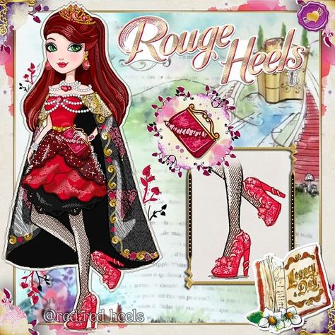 Ever After High Rebels Oc, Rouge Heels Ever After High, Bratz Clothing, High Drawings, Drawing Mermaid, Eah Oc, Ever After High Rebels, Twisted Tales, Magical Potion