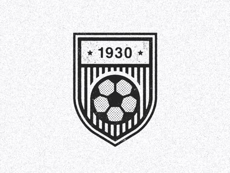 July 13, 1930 by Half & Half Ace Logo, Football Logo Design, Sports Badge, Team Badge, Soccer Logo, Sports Jersey Design, Football Icon, Sports Graphics, Embroidery Works