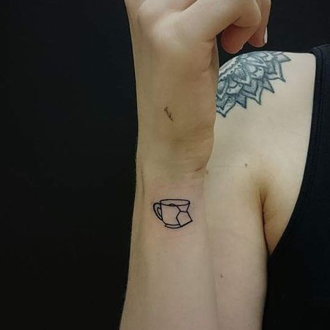 Tea Tattoos, Tea Cup Tattoo, Teapot Tattoo, Tea Tattoo, Teacup Tattoo, Taboo Tattoo, Cup Tattoo, Food Tattoos, 3 Tattoo