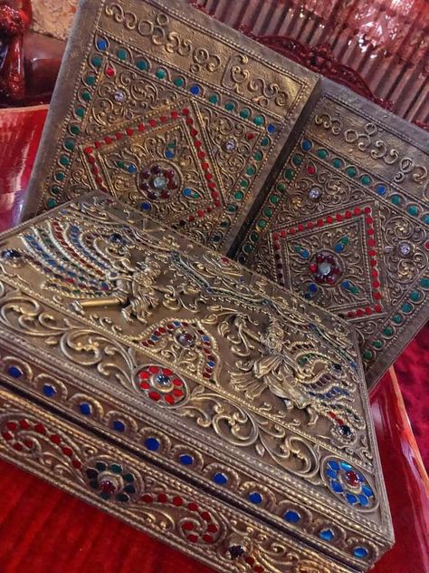 Marriage contract in Myanmar 🇲🇲 Marriage Contract, Burmese, Myanmar, Wood Carving, Carving, Wood, Quick Saves, Home Decor, Home Décor