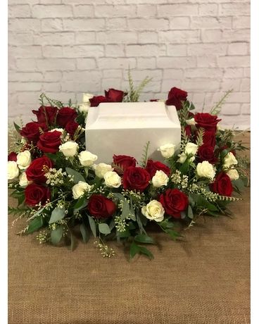 Funeral Flowers Responsibly Delivered | Augusta, GA Cremation Box Flower Arrangements, Cremation Wreath, Flowers For Cremation Service Box, Grave Arrangements, Pink Casket Sprays, Rose Casket Spray, Bereavement Flowers Floral Arrangements, Memorial Wreath, Red Rose Arrangements