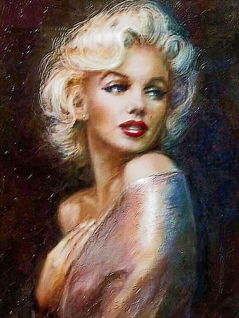 Marilyn Monroe Diamonds, Marilyn Monroe Painting, Marilyn Monroe Artwork, Marilyn Monroe Portrait, Marilyn Monroe Art, Diamond Paint, Marilyn Monroe Photos, Hand Painting Art, Cool Paintings