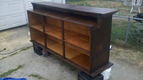 Retail Counter Design, Craft Fair Tent, Reception Desk Diy, Retail Counter, Bookshelf Plans, Desk Plans, Witch Shop, Retail Shelving, Hardwood Plywood