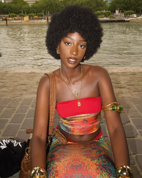 🧜🏿‍♀️ Maximalist Outfits, Maximalist Boho, Maximalist Fashion, Boho Fits, Midsize Fashion, Ethereal Beauty, July 1, Going Out Outfits, Afro Hairstyles