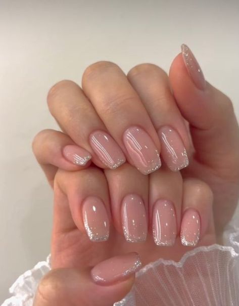 Looking for timeless old money nail ideas to copy? You'll love these classy and elegant old money nails! Silver Tip Nails, Old Money Nails, Money Nails, Classy Prom, Nude Nail Designs, French Nail Designs, Classy And Elegant, Sparkle Nails, Prom Nails