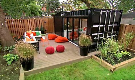 Shipping Container Pool House, Shed Homes Ideas, Shipping Container Sheds, Shipping Container Storage, Shipping Container Conversions, Container Home Designs, Shipping Container Office, Shipping Container Pool, Container Pool