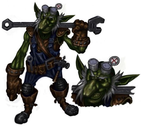 Goblin Mechanic, Goblin Engineer, Goblin Costume, Female Goblin, Steampunk Mechanic, Dnd Races, Goblin King, Monster Truck, World Of Warcraft