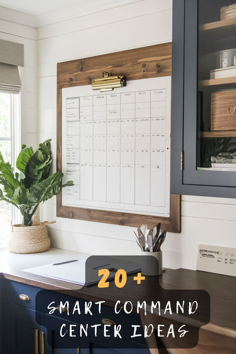 Looking to organize your kitchen and life better? Discover 20 amazing command center kitchen ideas that will transform your space into an organized hub. From calendars to storage solutions, find out how you can make your kitchen both functional and stylish. Click to explore these clever design inspirations 🏡✨. #KitchenOrganization #CommandCenterIdeas #HomeDesign Large Command Center Wall, Home Office Command Center Wall, Hallway Calendar Ideas, Command Center Board, Office Command Center Wall Professional, Calendar Area Home Organization Station, Kitchen Calendar Ideas, Kitchen Calendar Wall Family Planner, Wall Organization Kitchen