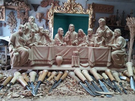 Wood Carving Art Sculpture, Pelican Art, Our Father Who Art In Heaven, Bob Marley Art, Carved Wood Wall Art, Wood Statues, Wood Carving Designs, Wooden Statues, Carving Designs