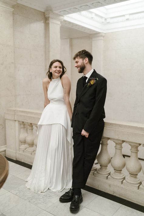 Small Wedding London, London Civil Wedding, Old Marylebone Town Hall Wedding, Town Hall Wedding Dress, Marylebone Town Hall Wedding, Legal Wedding, London Elopement, Old Marylebone Town Hall, Marylebone Town Hall