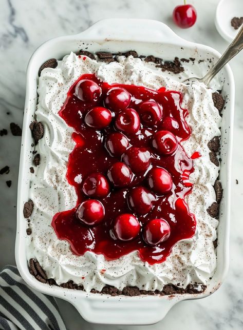 Forest Dessert, Sushi Easy, Lush Dessert, Icebox Cakes, Easy Summer Dessert Recipes, Icebox Desserts, Cool Whip Desserts, Jello Salads, Easy Summer Dessert