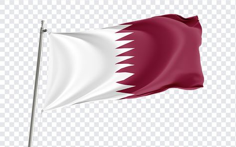 3D Qatar Flag PNG Qatar Flag, South Africa Flag, Sweden Flag, Africa Flag, Kawaii Penguin, Postcard Mockup, Fairytale Nursery, England Flag, Germany Flag