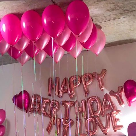 Kaitlyn Harrell on Instagram: "“Happy Birthday My Love”✨ The dreamiest birthday decor🩷Servicing Atlanta and local nearby cities✨ Have you booked your decor package yet? Contact us today to set up your next surprise decor experience with @kdreamevents_ 🥳  #birthdaydecor #luxuryroomdecor #romanticroomdecor #surprisebirthday #atlanta #atlantaroomdecor #pinkballoon" Happy Birthday Surprise, Luxury Room Decor, Happy Birthday My Love, 22nd Birthday, Instagram Happy Birthday, Pink Balloons, Birthday Decor, Birthday Surprise, Birthday Decorations