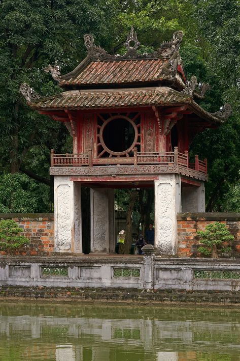 Temple Of Literature Hanoi, Vietnam Architecture, Ancient Village, Hanoi Vietnam, 11th Century, Ancient Architecture, Vietnam Travel, Hanoi, Wikimedia Commons