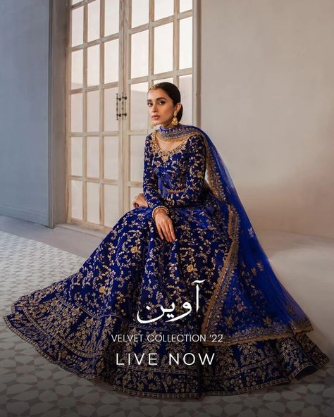 Dark Blue Desi Wedding Dress, Sister Cartoon, Sims Wedding, Velvet Choli, Desi Clothing, Lehenga Dress, Cultural Fashion, Walima Dress, Lehenga Design