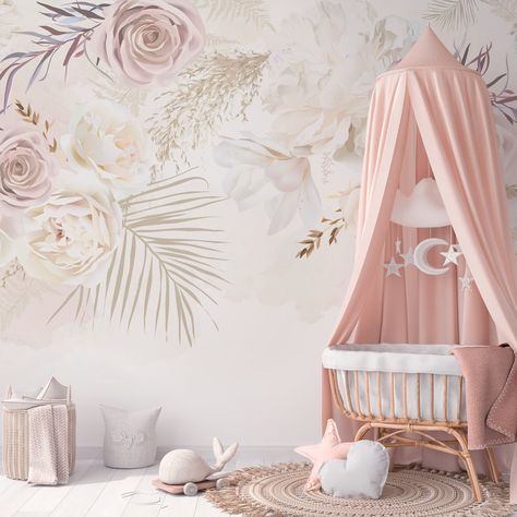 Girl nursery wall