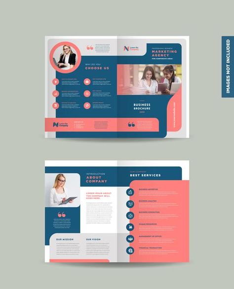 Corporate business bi-fold brochure desi... | Premium Vector #Freepik #vector #brochure #business #magazine #layout Brochure 2 Fold, Magazine Cover Page, Photography Brochure, Brochure Cover Design, Business Brochure Design, Corporate Brochure Design, Pamphlet Design, Brochure Template Layout, Bi Fold Brochure