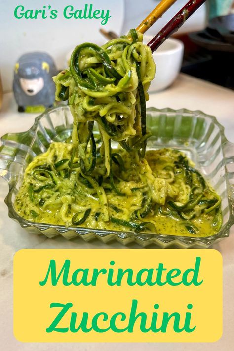 Marinated Zucchini Lamb Pasta, Pork Salad, Spicy Brown Mustard, Salad Sauce, Recipes Appetizers And Snacks, Food Pantry, Zucchini Recipes, Breakfast Breads, Side Dishes Easy