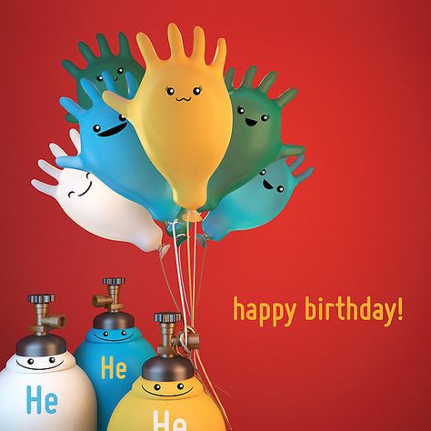 Happy Birthday - Helium Gloves - Cute Chemistry Happy Birthday Chemistry, Cute Chemistry, Fun Science, Teaching Tips, Science And Nature, A Design, Star Trek, Chemistry, Gloves