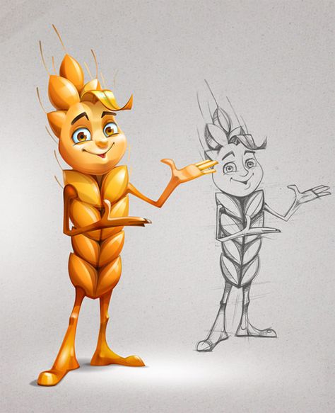 20 Creative Mascot Designs That Leave An Impression - Hongkiat Advance Drawing, Character Packaging, Wheat Logo, Illustration Design Graphique, الفن الرقمي, Mascot Design, Game Character Design, Character Design Animation, Art Drawings For Kids