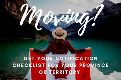 Change Of Address Checklist, Address Change, Moving To Canada, Removal Company, Address Card, Moving Tips, Social Services, Change Of Address, The New School