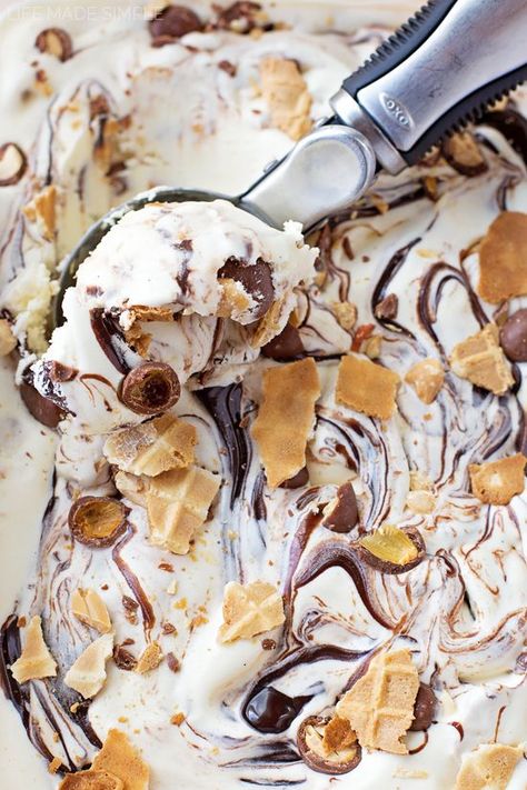 Chocolate covered peanuts, fudge swirl, vanilla bean ice cream… you can’t go wrong! Tin Roof Ice Cream, Bean Ice Cream, Chocolate Covered Peanuts, Making Homemade Ice Cream, I Scream For Ice Cream, Ice Cream Gelato, Homemade Ice Cream Recipes, Waffle Cone, Healthy Food Facts