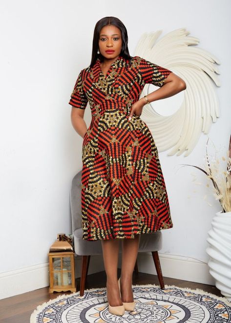 30 Elegant Ankara Bodycon Midi Gown Styles For Stylish Female Bosses. - Stylish Naija Friday Wear, Kitenge Designs, Ankara Short, African Fabric Dress, Best African Dresses, Dress Sleeves, Braids Styles, African Print Dress Designs, African Inspired Clothing