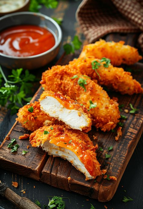 Learn How to Cook Air Fryer Chicken Tenders Recipe For Free | Recipes You'll Love, Made Easy! Easy Healthy Air Fryer Recipes, Crispy Air Fryer Chicken Tenders, Air Fryer Recipes Chicken Tenders, Crispy Air Fryer Chicken, Air Fryer Chicken Tenders, Recipes Air Fryer, Crispy Chicken Tenders, Chicken Tender, Crispy Fried Chicken