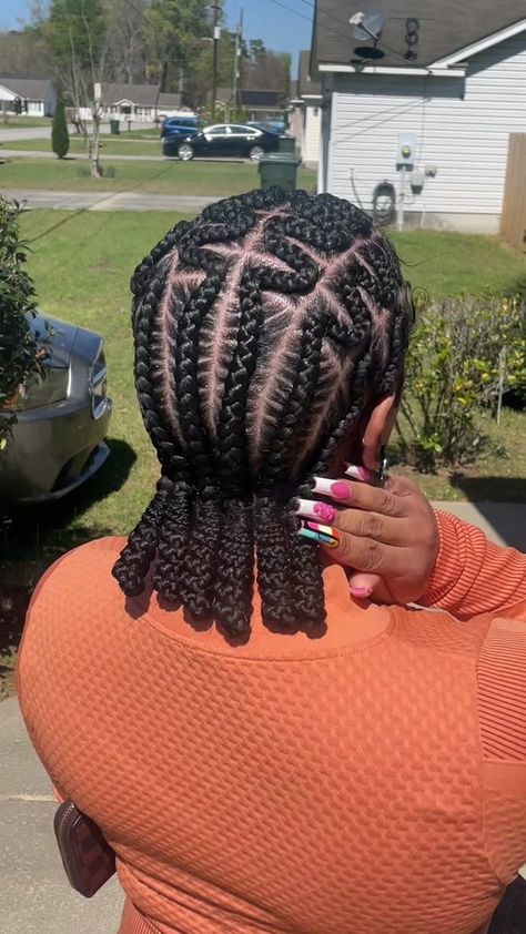 Snake 🐍 Braids w/bantu knots ‼️ ##stitchbraids##braids##fypシ゚viral##e... | braids | TikTok Braids With Bantu Knots, Snake Braids, Braids Tiktok, Snake Braid, Bantu Knot Hairstyles, Hair Knot, Bantu Knots, Protective Hairstyles, Natural Hair