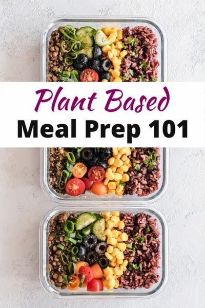 Plant Based Meal Prep For The Week, Meal Prep Easy Healthy, Plant Based Meal Prep, Eat To Live Diet, Nutritarian Diet, Meal Prep Easy, Plant Based Meal, Plant Based Meal Planning, Meal Prep For Beginners