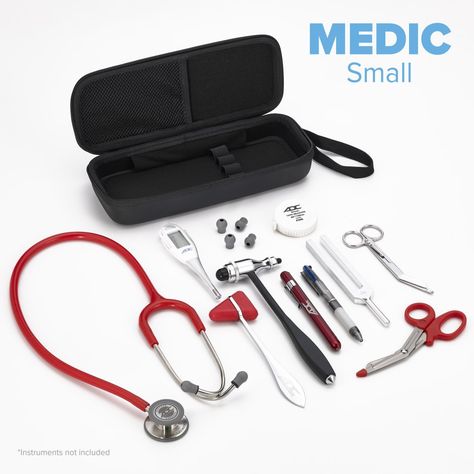 It’s graduation season! Are you looking for the perfect gift for a new nurse or med student? ADC’s MEDIC instrument case safely holds a stethoscope or adult sphyg while securing an assortment of everyday tools and accessories. Doctor Accessories Medical, Doctor Supplies, Nurse Accessories Tools, Nursing Tools Kit, Doctor Work Outfit, Travel Medical Kit, Doctor Uniform, Stethoscope Parts, Nurse Tools